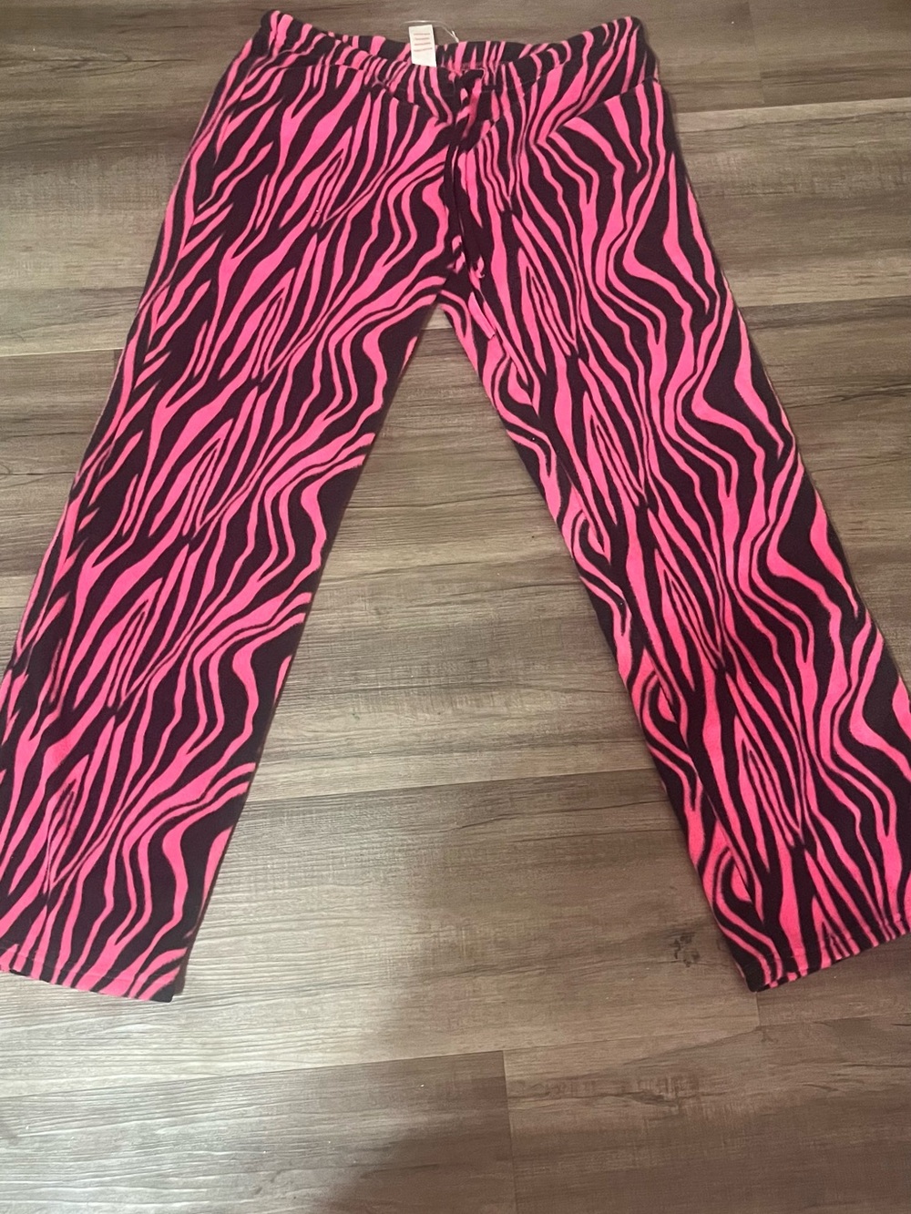 Women’s Pink Zebra Print Y2K Pajama Pants